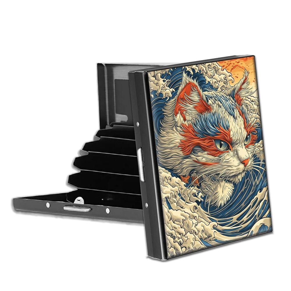 5744 Metal Credit Card Wallet, RFID Blocking Credit Card Holder with 6